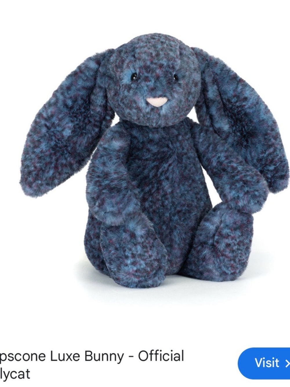 Jellycat Hopscone Luxe Bunny-100 percent authentic - ships from nyc